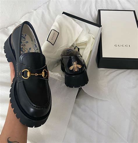 chunky gucci loafer|gucci brown loafers women.